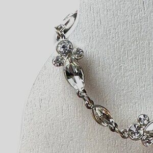 Crystal Angel Bracelet Silver-Tone Women Girls Jewelry Gift Excellent Condition